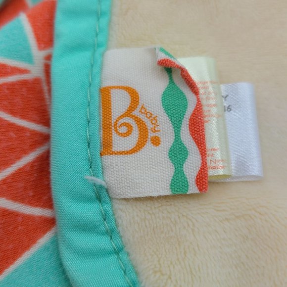 B Cuddly Baby Security Blanket Lovey Sleepy Bunny Rabbit Crinkle Leaf - Picture 5 of 5